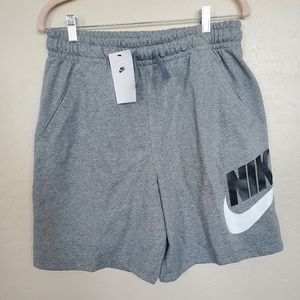 Nike Gray Sportswear Club Fleece Shorts Kids Boys Size X-Large + NWT